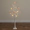 4ft. Pre-Lit Artificial Valentine's Day Twig Tree with 48 Heart Shaped LED Lights and Red Berries